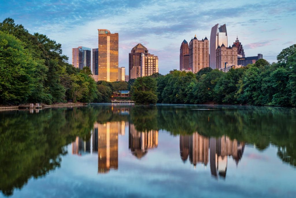 a serene scenic photo of atlanta cityscape showing why choosing a psychotherapy near atlanta could be beneficial